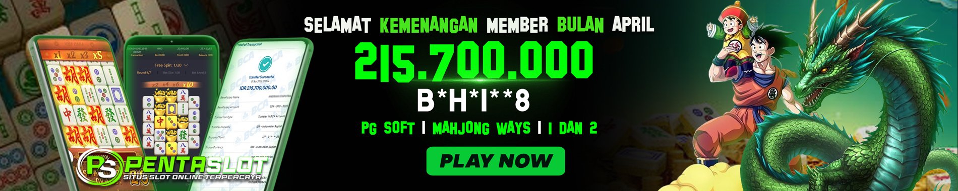 JACKPOT MEMBER PENTASLOT PGSOFT